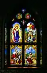 Vidriera de la capilla.