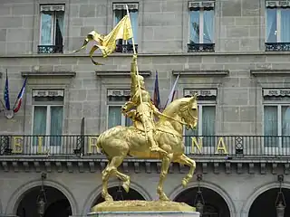 Emmanuel Frémiet, Monument à Jeanne d'Arc (1874), París, place des Pyramides