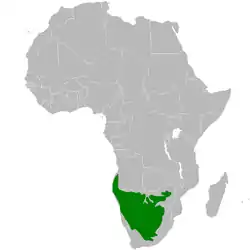 &nbsp;&nbsp;&nbsp;&nbsp;&nbsp;Distribución del carbonero cinéreo.