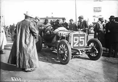 Baras en el Grand Prix de Francia de 1908