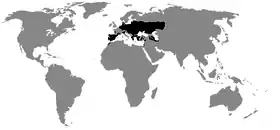 Distribución de los pelobátidos.