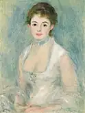 Retrato de Madame Henrio (1876), por Renoir