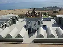 Estatua de Jesus dando el Sermón