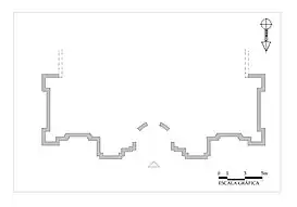 Plano de la fachada de la casa