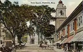 Primera Iglesia Parroquial en la Plaza de la Ciudad, ca. 1905