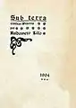 Portada Sub terra (1904)