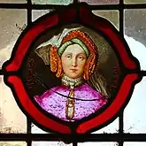 Vitral representando a Agnes Sorel.