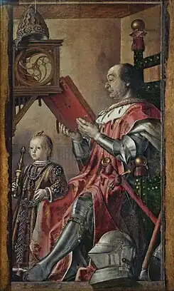 Pedro Berruguete, Retrato de Federico da Montefeltro con su hijo Guidobaldo
