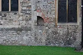 Bóveda de  cañón del siglo&nbsp;VII en la iglesia de Prittlewell