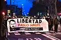 Manifestación en Zaragoza por su liberación.