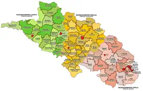 Provincia de Silesia en el reino de Prusia en 1905