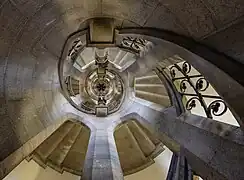 Escalera de caracol.