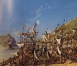 Puerto de San Sebastián en el siglo XIX