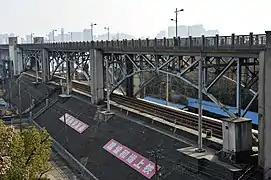 Detalle de los arcos de acceso de la orilla izquierda