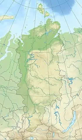 Río Bajtá ubicada en Krai de Krasnoyarsk
