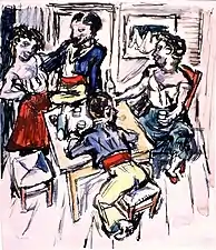 Escena en un burdel de Argelia (1915)