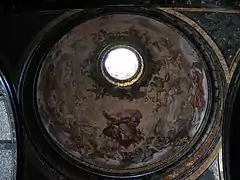 Fresco de la Cúpula por Luigi Garzi: El Padre Eterno en gloria entre ángeles