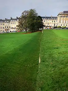Ha-ha cerca del Royal Crescent de Bath