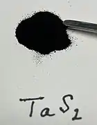 Muestra de TaS2 policristalino