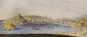 San Sebastián en el siglo XIX por Petit de Meurville