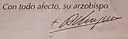 Firma de Antonio Arregui Yarza