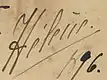 Firma de Elena de Orleans