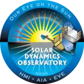 Insignia de Solar Dynamics Observatory."Nuestro ojo en el sol".