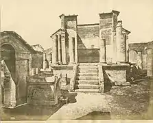 Templo de Isis, imagen tomada por Giorgio Sommer, aprox. 1880, n. 1216.