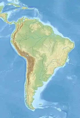 Lago Titicaca ubicada en América del Sur