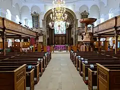 Interior de St Alphege de Greenwich (1712-1718)