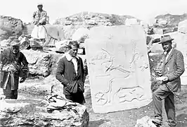 Woolley y Lawrence en Karkemish en 1913.