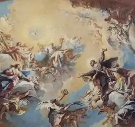 La glorificación de los santos Félix y Adauctus.