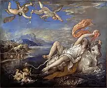 Rapto de Europa (Tiziano), ca. 1560.