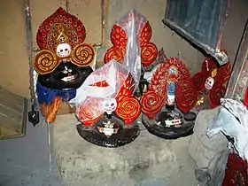 Otro estilo de tormas, en Dhankar Gompa