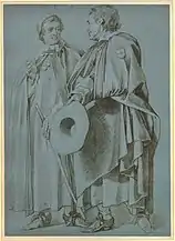 Estudio de personajes, Peter Lely.