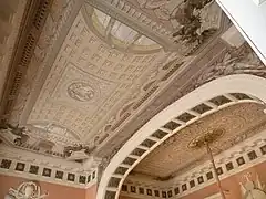 Pintura del techo del gran vestíbulo de entrada