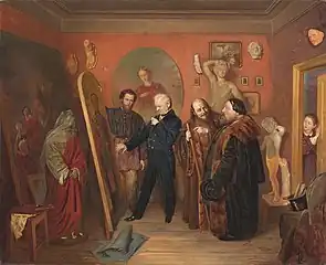 En el estudio del artista (1865)