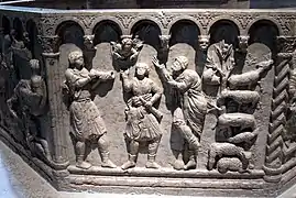 Baptisterio de San Giovanni in Fonte, 1123.