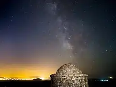 Panorámica nocturna desde el monte Do Facho.