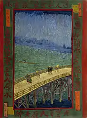 Vincent van Gogh, Puente bajo la lluvia (copia de Hiroshige), 1887, Museo Van Gogh, Ámsterdam.