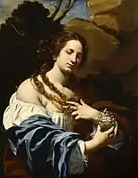 Simon Vouet, Virginia Vezzi como la Magdalena, circa 1627, Museo de Arte del Condado de Los Ángeles