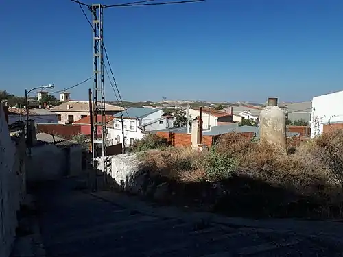 Vista de Zarza de Tajo desde el barrio de las cuevas