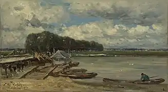 Puente sobre el río IJssel (1889).