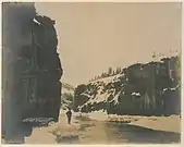 Escena de invierno en Millas Canyon, 1902