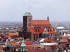 En el panorama urbano de Wismar