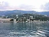 Vista del puerto de Yalta.
