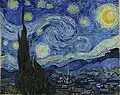 Curvas en el post-impresionismo: Noche estrellada por Vincent van Gogh